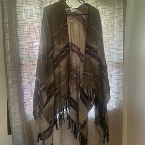 Aztec print kimono